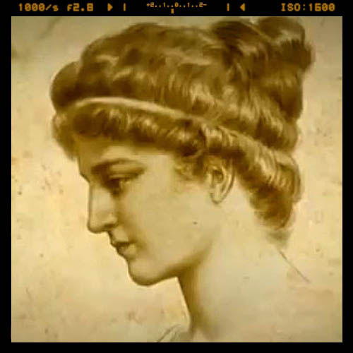 Hypatia of Alexandria in photo frame