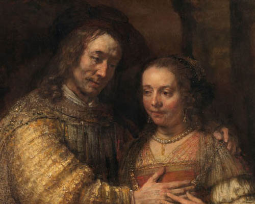 Rembrandt's painting 'Isaak en Rebekka', known as 'The Jewish Bride’